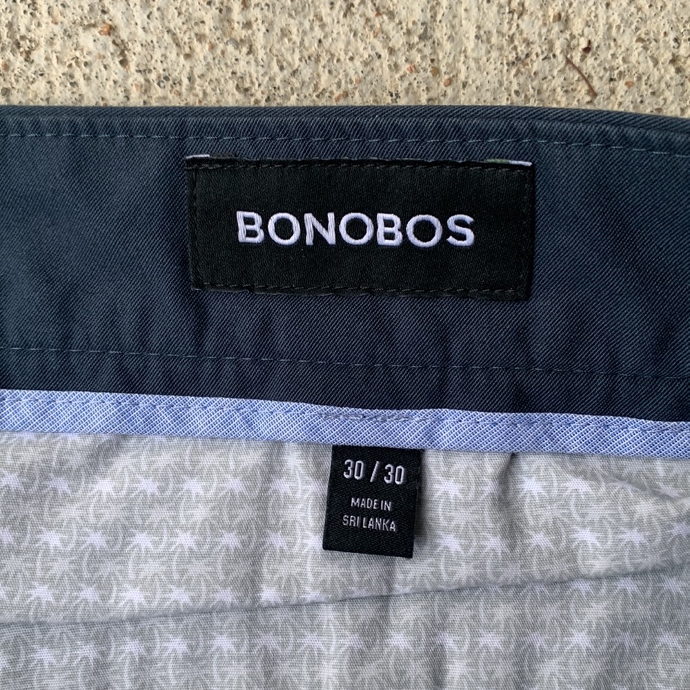 Bonobos Casual Tailored Pants 30x30 Navy blue straight - Picture 5 of 7